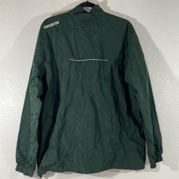 CORE 365 BY NORTH END WINDBREAKER SIZE LARGE FRONT ZIP POCKETS FOREST GREEN NEW - Picture 6 of 14